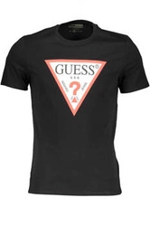 T-SHIRT MĘSKI Z KRÓTKIM RĘKAWEM GUESS JEANS CZARNY