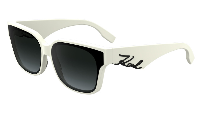 Okulary KARL LAGERFELD KL6161SNN5418. Okulary przeciwsłoneczne, Kolor biały. Kobieta.