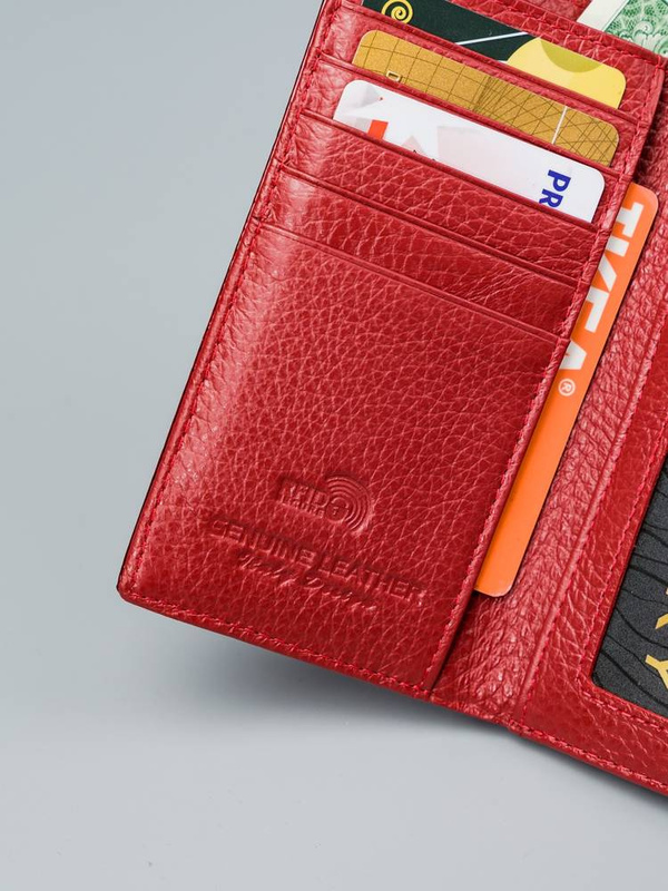 Funkcjonalny Skórzany damski portfel Lorenti RFID