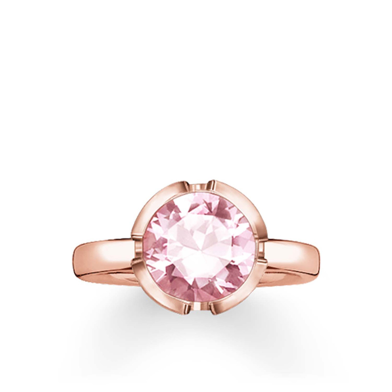 Biżuteria THOMAS SABO 036-540-9-56. Pierścionek, Kolor różowy złoty. Kobieta.
