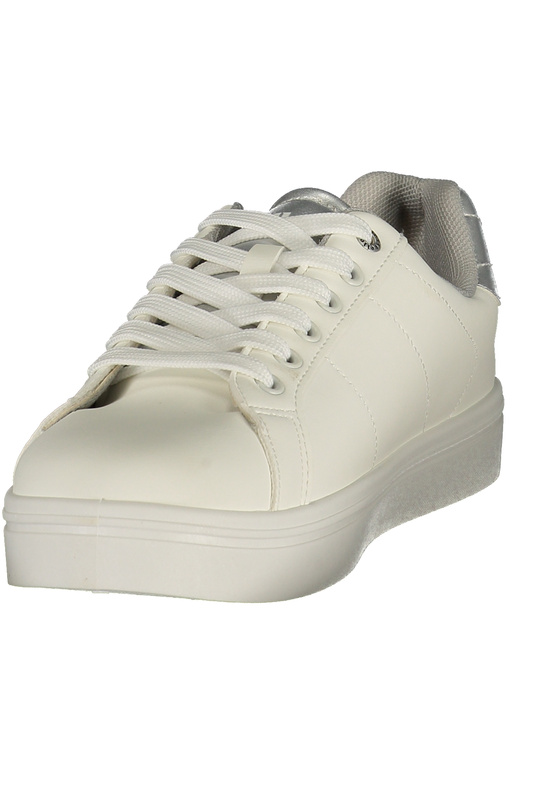 Białe sneakersy damskie Ellesse Milton 001 – srebrne detale