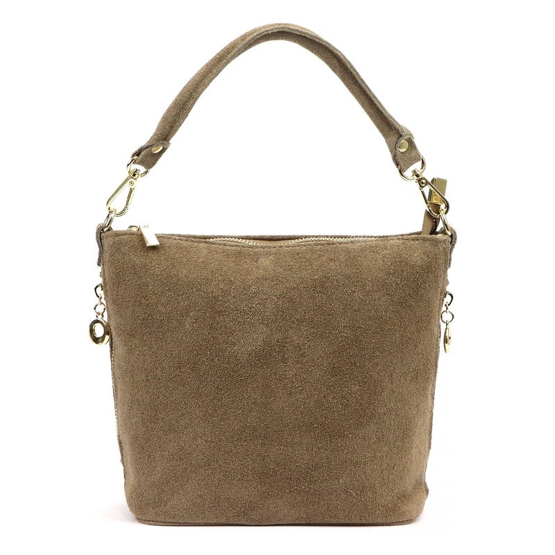 Damska miejska zgrabna listonoszka skórzana torebka na ramię zamszowa Luka