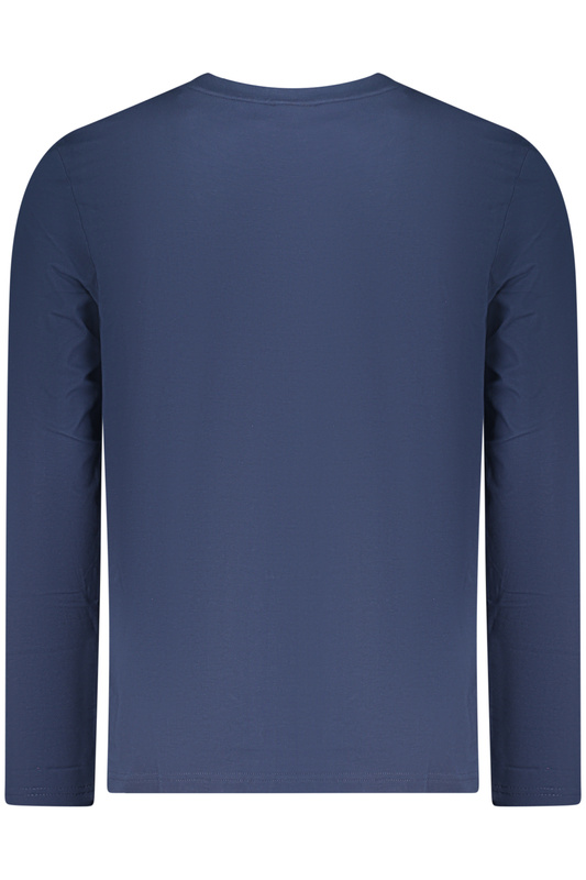 M�SKA KOSZULKA Z D�UGIM R�KAWEM BOSS, NIEBIESKA