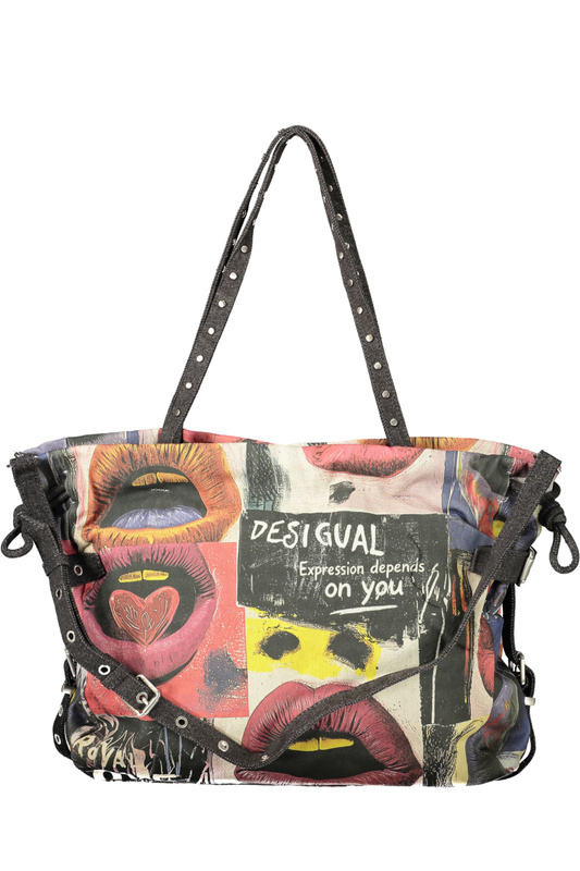 Czarna torebka damska Desigual Graffiato Blue Lifta