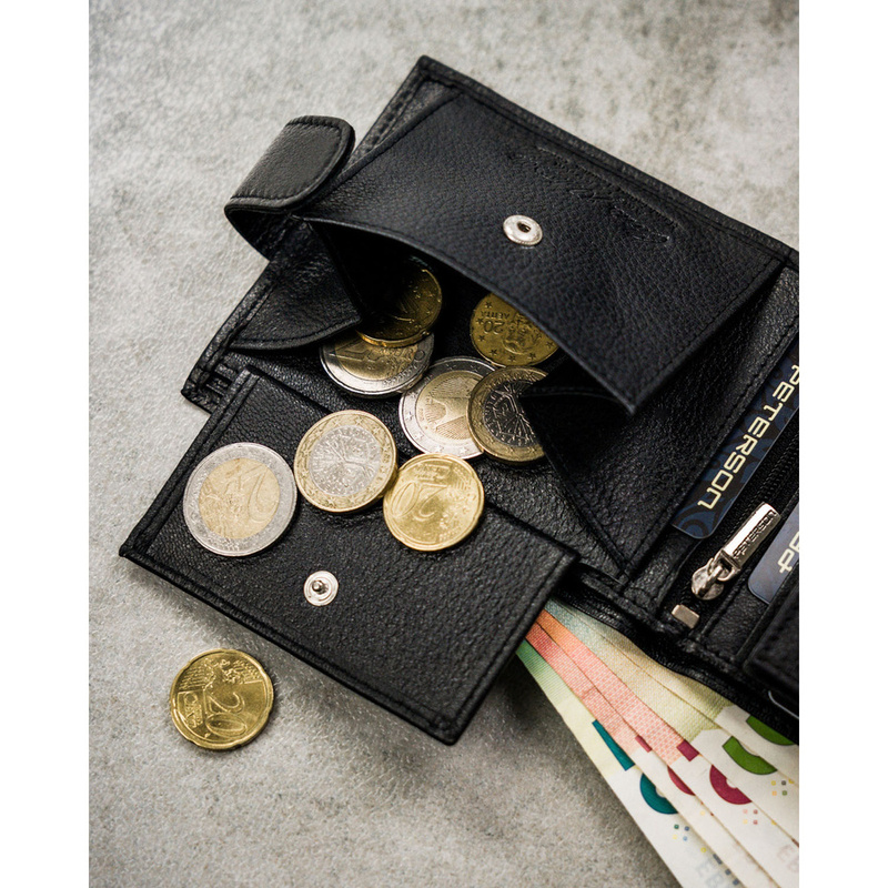 Skórzany męski portfel Peterson PTN N992L-SPDM