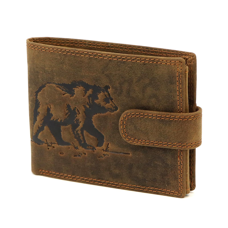 Skórzany męski portfel Nordee L895-TRUCK