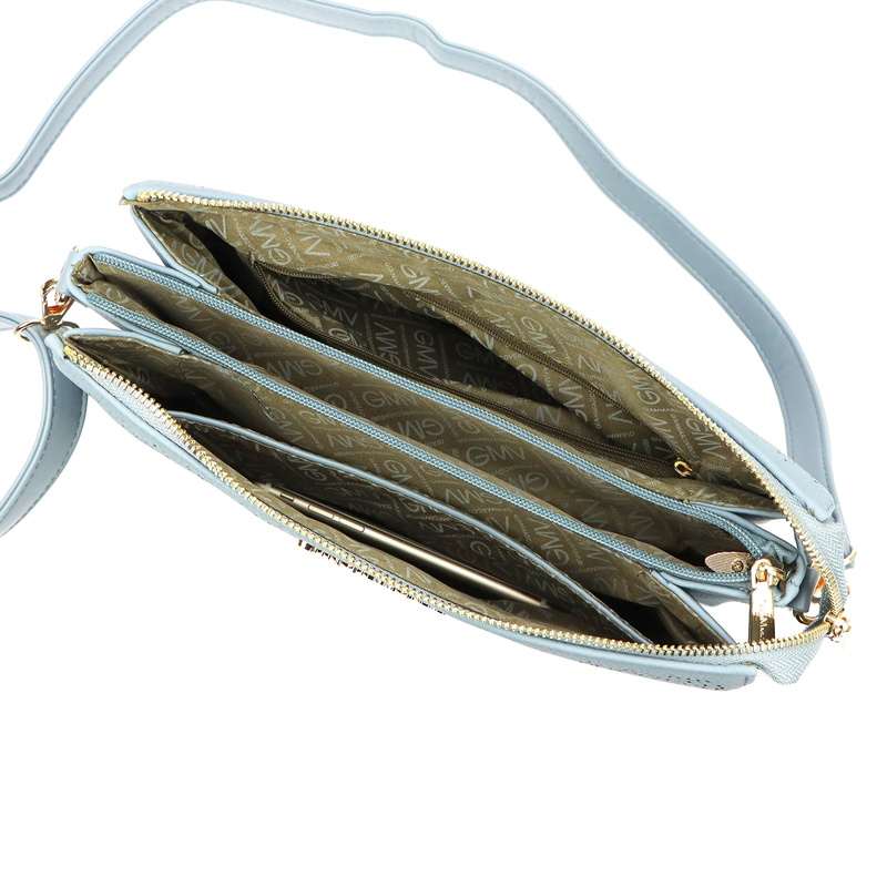 Gian Marco Venturi Listonoszka Na Ramię Damska Mała Skóra Eko Organizer