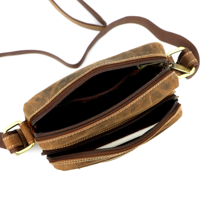 Nordee męska saszetka skóra naturalna torba miejska na ramię z kieszeniami