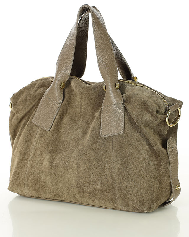 Torebka damska worek hobo bag skóra naturalna - MARCO MAZZINI czarna