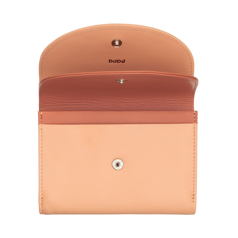 Damska zgrabna skórzana mała portmonetka od DUDU