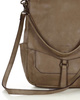 Wygodna torba damska na ramię skóra naturalna vera pelle - MARCO MAZZINI beż taupe