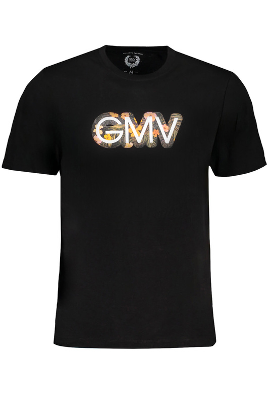 T-SHIRT M�SKI Z KR�TKIM R�KAWEM GIAN MARCO VENTURI CZARNY