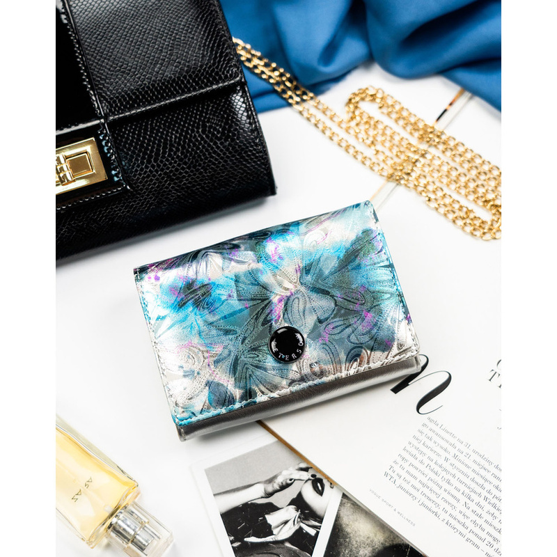 skóra naturalna + Damski portfel ze skóry ekologicznej Peterson PTN PX30-1-NPK