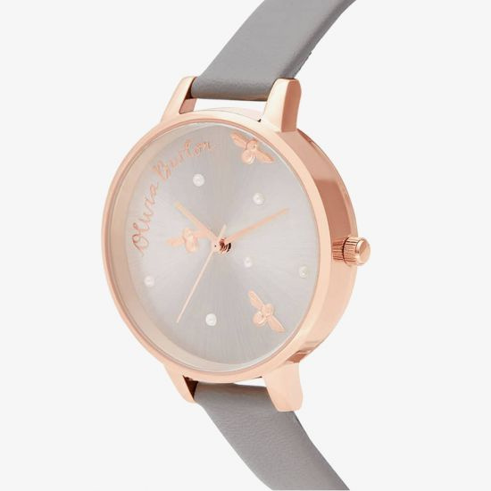Zegarek OLIVIA BURTON OB16PQ03. Kwarcowy, Kolor szary. Kobieta.