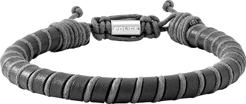 Biżuteria POLICE PJ26486BLB.01. Bransoletka, Kolor szary. Mężczyzna.