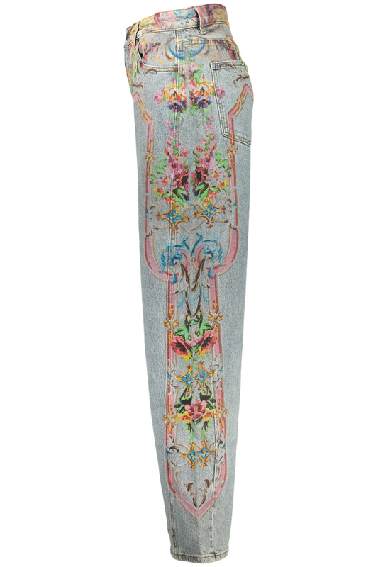 Niebieskie jeansy damskie Desigual Versalles