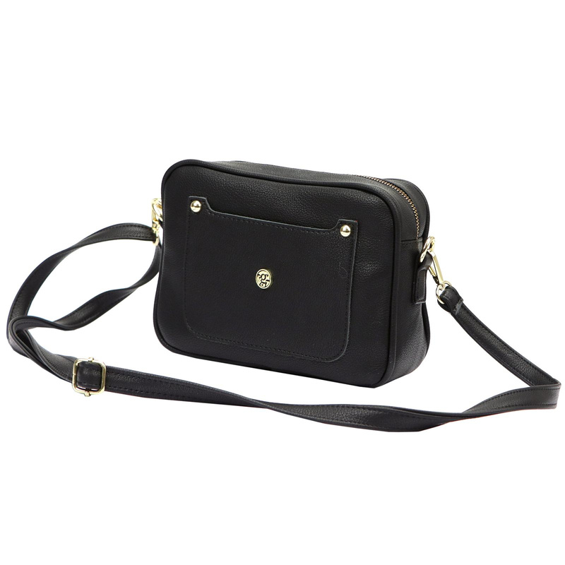 Gregorio damska listonoszka torebka przez ramię skóra eko z kieszeniami