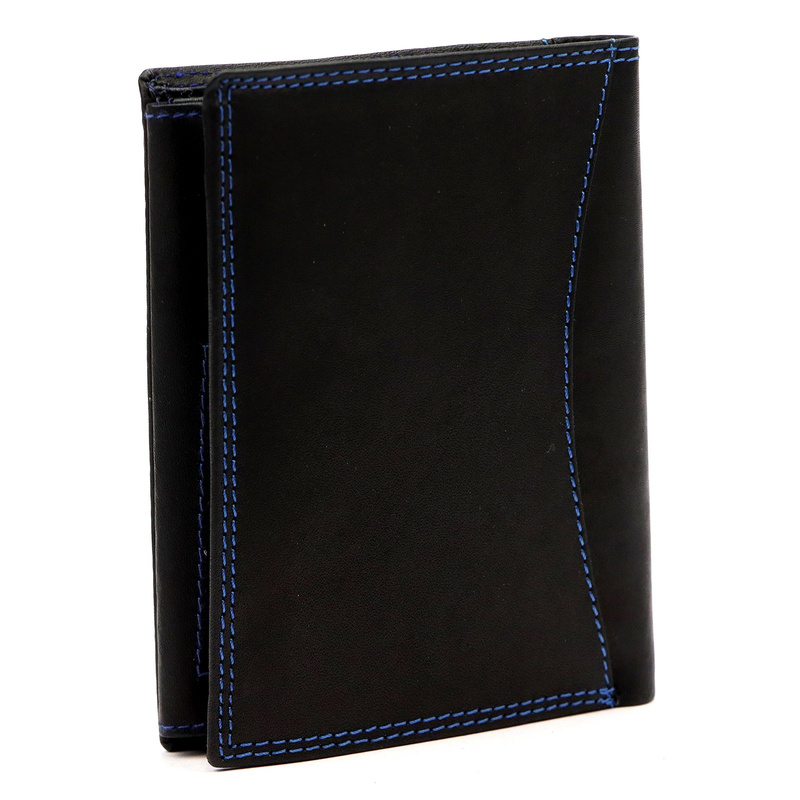 Skórzany męski portfel Money Kepper CDD 5601 SKULL