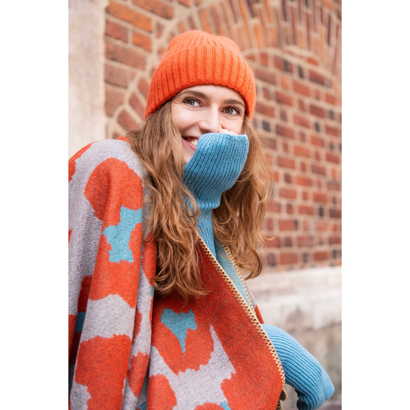 Ponczo Cozy Leopard