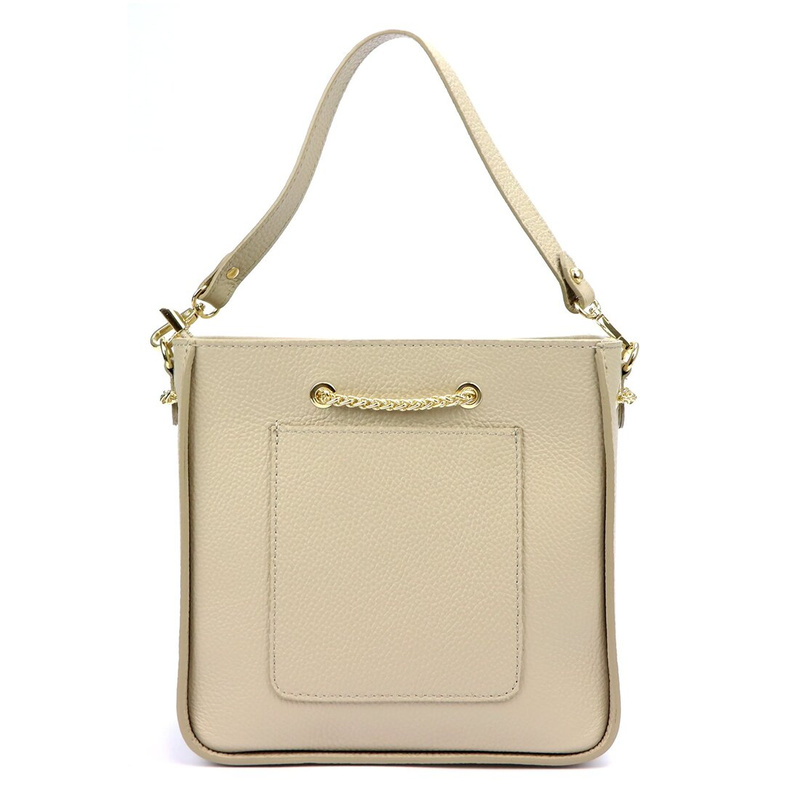 Luka damska listonoszka torebka na ramię skóra naturalna ozdobny motyl