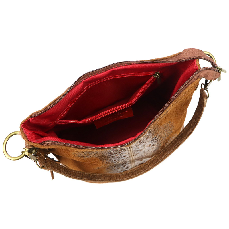 Damska torebka ze skóry naturalnej Luka 26-027 CROCO