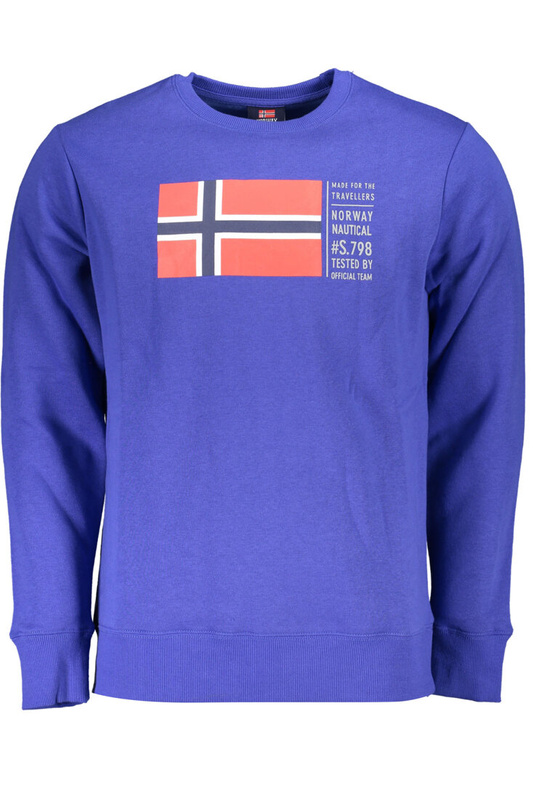 NIEBIESKA BLUZA BEZ ZAMKA MĘSKA Norway 1963