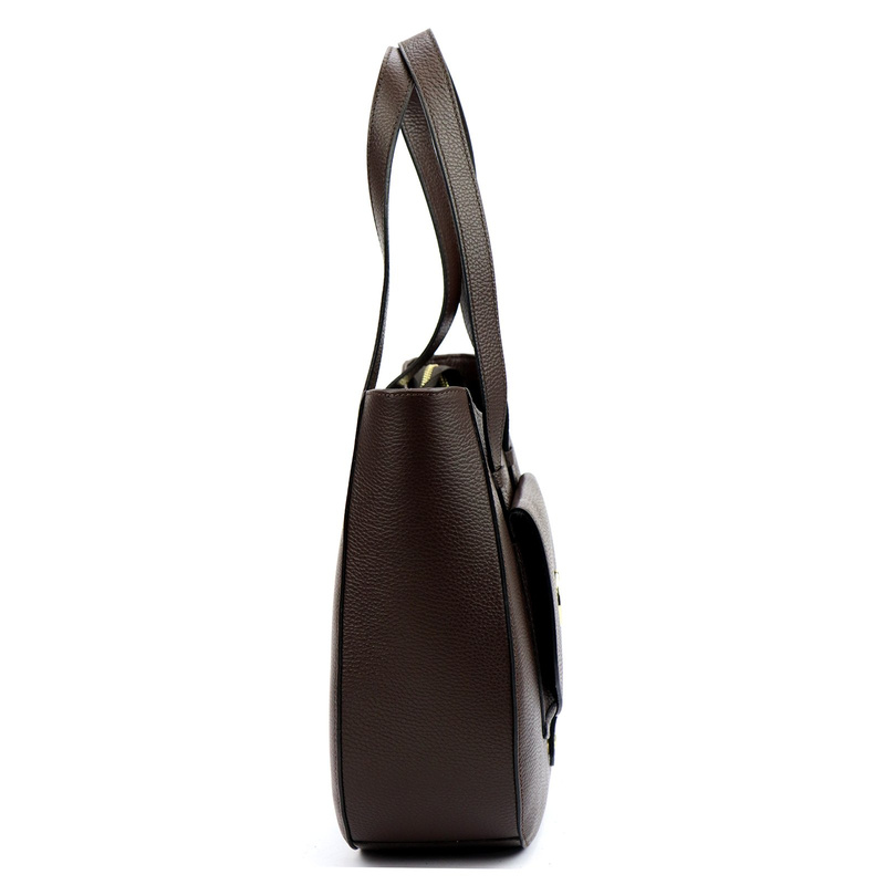 Elegancka Skórzana damska shopperbag torebka na ramię Gregorio z kieszenią