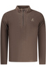 BRĄZOWA BLUZA MĘSKA Z ROZPINANYM NA ZAMEK US GRAND