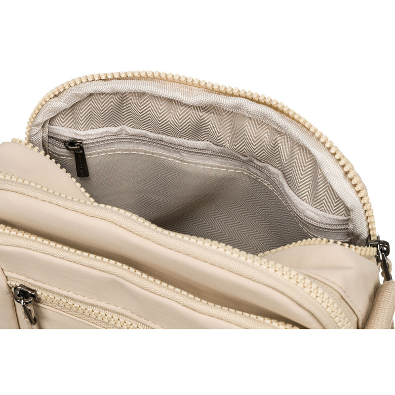 Listonoszka damska z poliestru w beżowym kolorze - Peterson