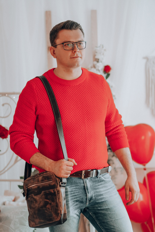 Beltimore męski skórzany pasek szeroki jeans brązowy 523 : Kolory - brązowy, beżowy, Rozmiar pasków - r.130-145 cm