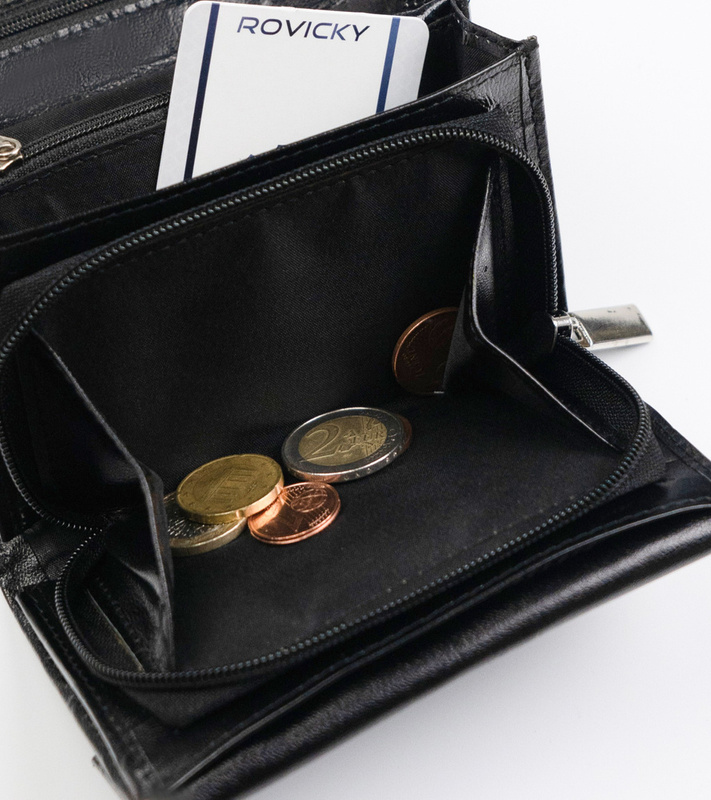 Skórzany damski portfel Rovicky R-RD-02-GCL-Q