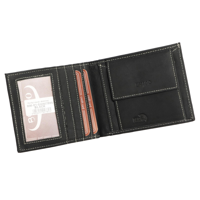 Elegancki męski kompaktowy portfel Buffalo Wild