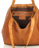 Miękka torba typu shopper skórzana na ramię - MARCO MAZZINI - brąz camel