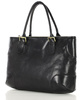 Torebka do ręki kuferek genuine leather made in italy - MARCO MAZZINI czarny