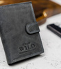 Skórzany męski portfel Wild N4L-P-CHM RFID