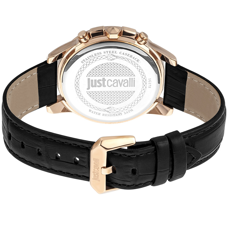 Zegarek JUST CAVALLI JC1G175L0235. Kwarcowy, Kolor czerwony. Mężczyzna.