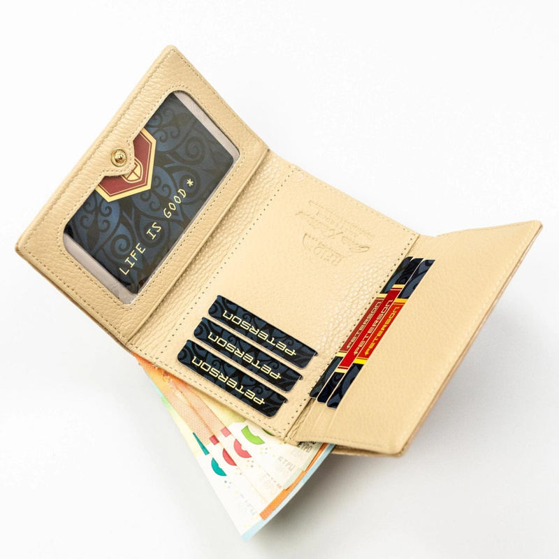 Skórzany damski portfel Peterson PTN PS15-09-MLF