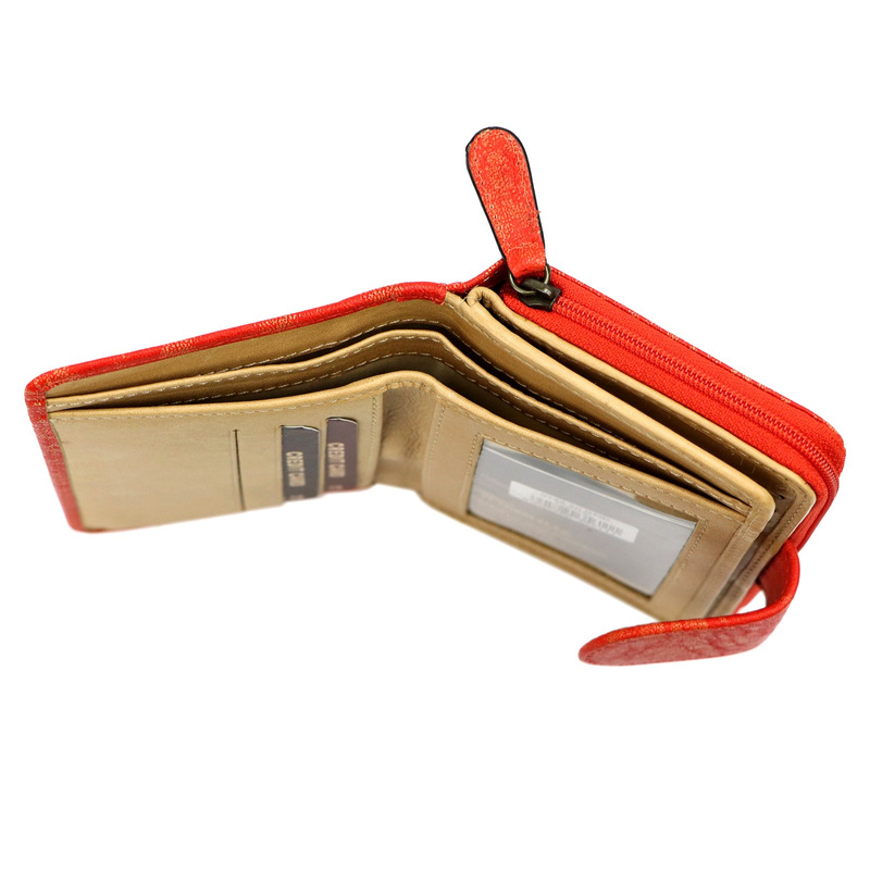 Mato Grosso damski portfel skóra naturalna rozbudowany przegrody RFID