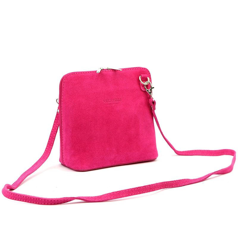 Barberinis Zamszowa skórzana mała damska listonoszka z organizerem na ramię