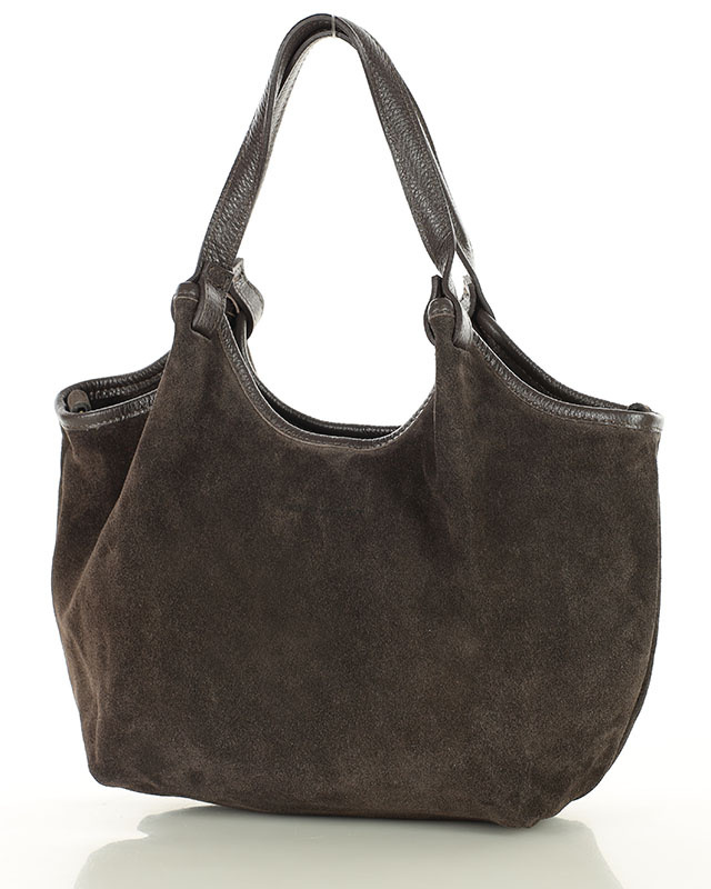 Torebka damska worek hobo bag skóra naturalna - MARCO MAZZINI czarna