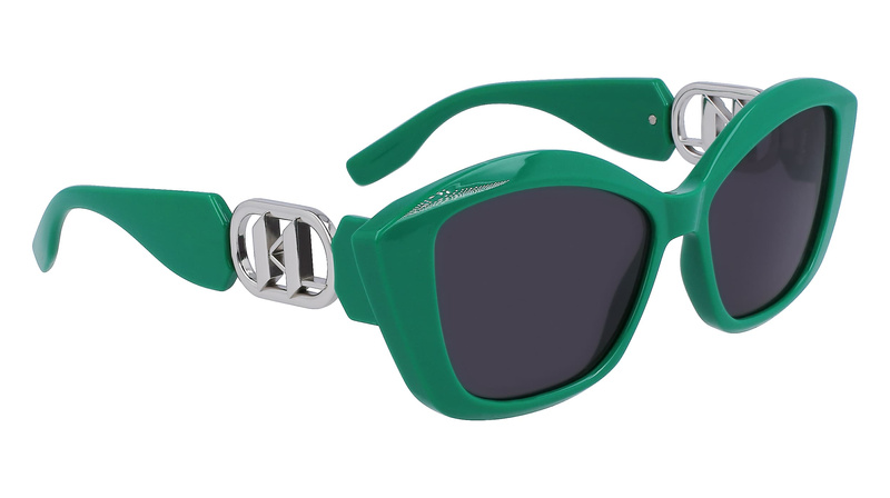 Okulary KARL LAGERFELD KL6102S-300. Okulary przeciwsłoneczne, Kolor zielony. Kobieta.