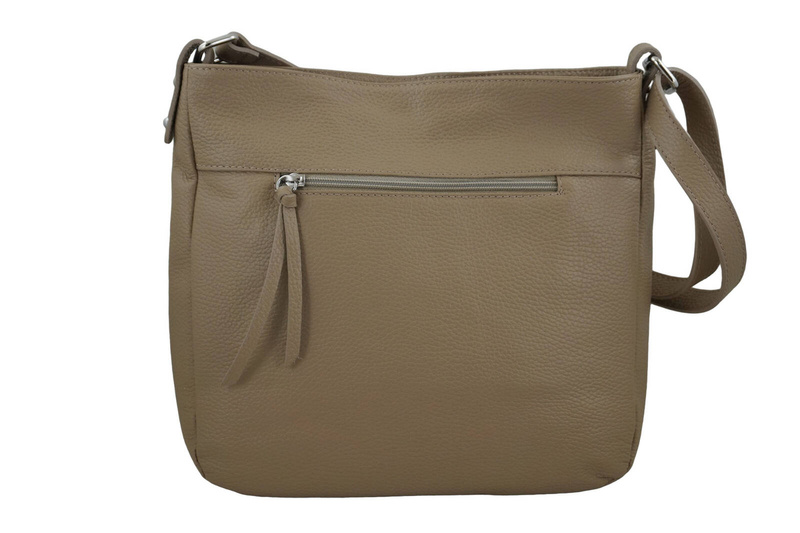 Torebka codzienna skórzana damska - Brązowa jasna