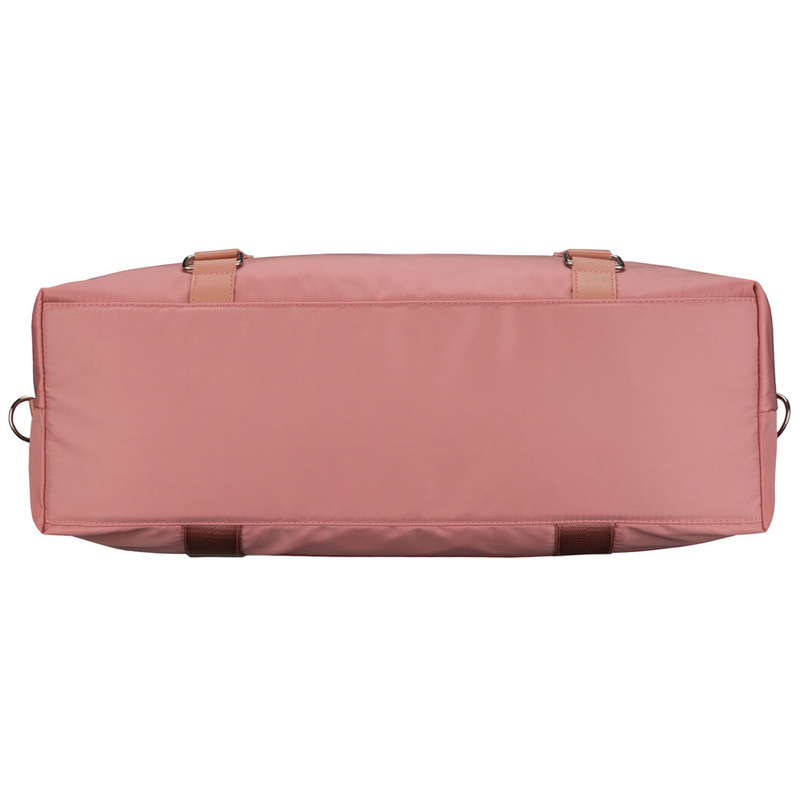 Różowa torba treningowa z poliestru, jednokomorowa i zamykana suwakiem - Peterson
