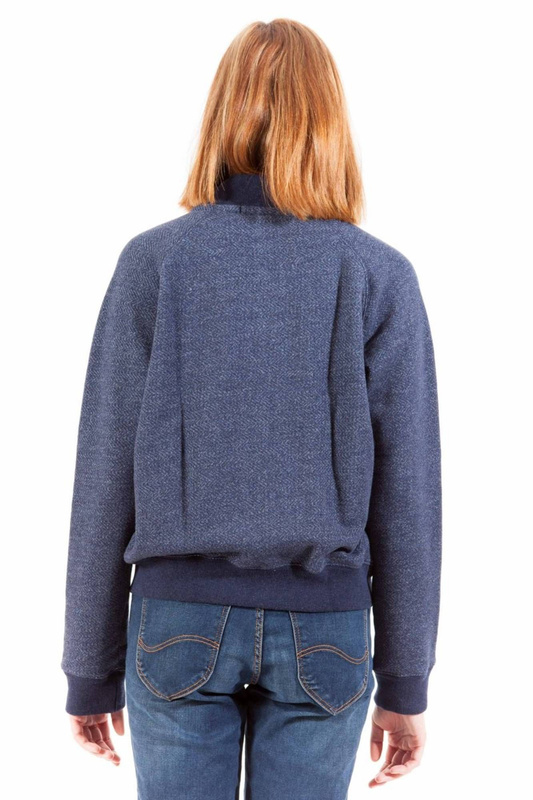 BLUZA GANT Z ZAMKIEM DAMSKA NIEBIESKA