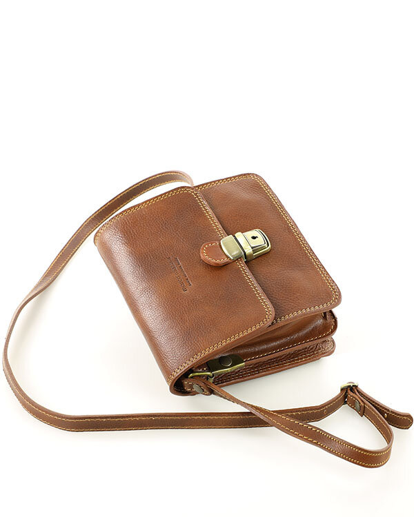 Torba skórzana kwadratowa premium Florence bag - MARCO MAZZINI czarna