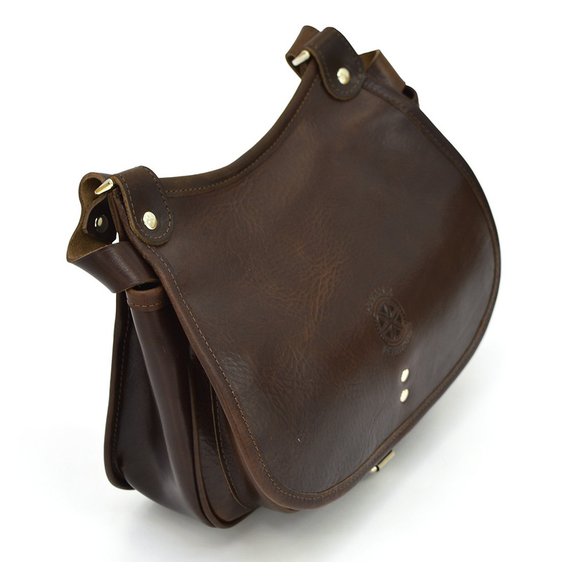 Klasyczna skórzana damska listonoszka vintage