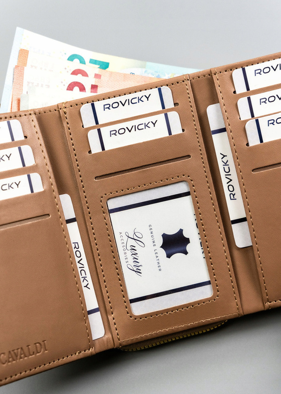 Klasyczny poziomy portfel damski marki 4U Cavaldi