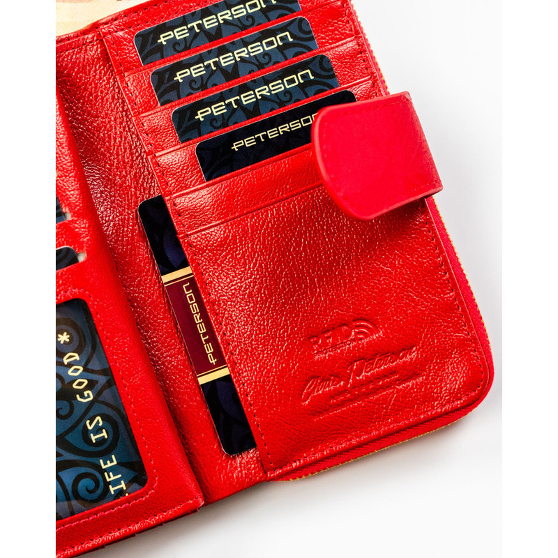 Skórzany damski portfel Peterson PTN PS116-MLF