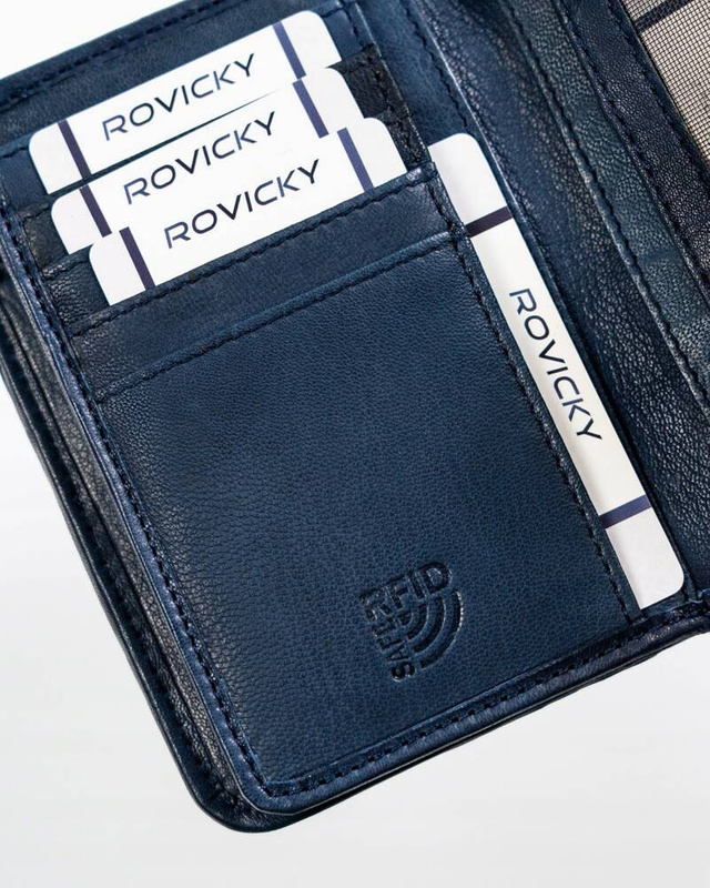 Skórzany damski portfel Rovicky R-613-DDW