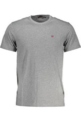 NIEBIESKI T-SHIRT MĘSKI NAPAPIJRI Z KRÓTKIM RĘKAWEM